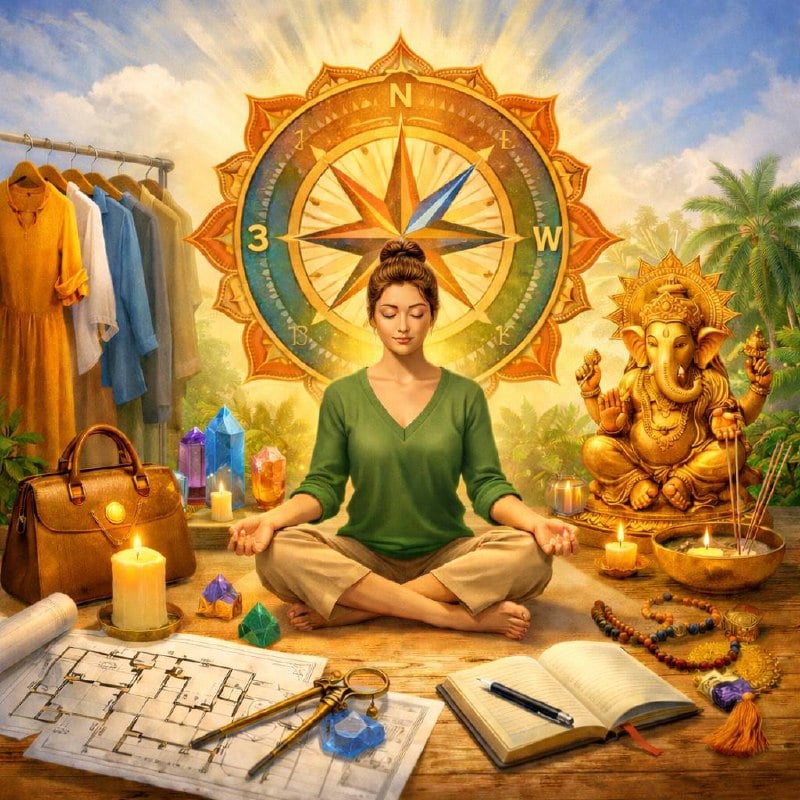 «Васту: продолжение. Что мешает принимать решения? Гардероб и аксессуары по сторонам света».